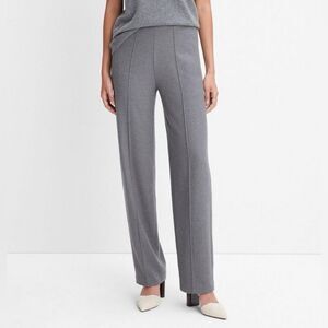 Vince Brushed Wool Mid-Rise Straight-Leg Pant XS